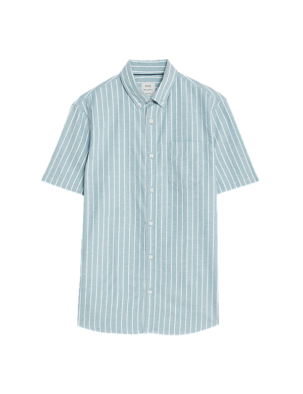 Pure Cotton Striped Oxford Shirt