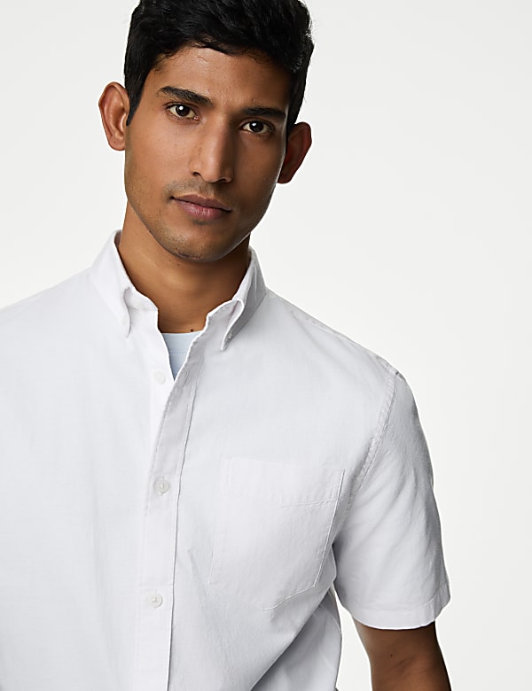 Easy Iron Pure Cotton Oxford Shirt - CY