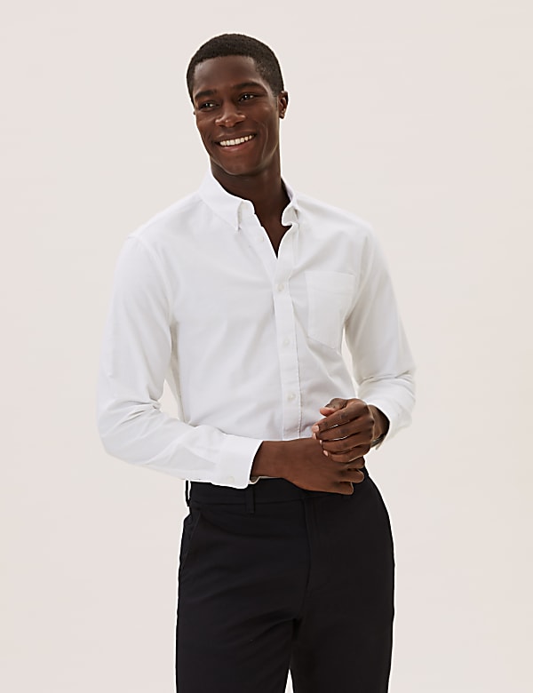 Pure Cotton Oxford Shirt - DK