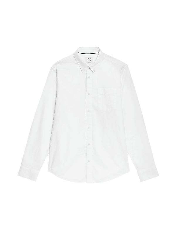 Slim Fit Pure Cotton Oxford Shirt