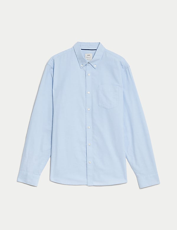 Pure Cotton Oxford Shirt - US