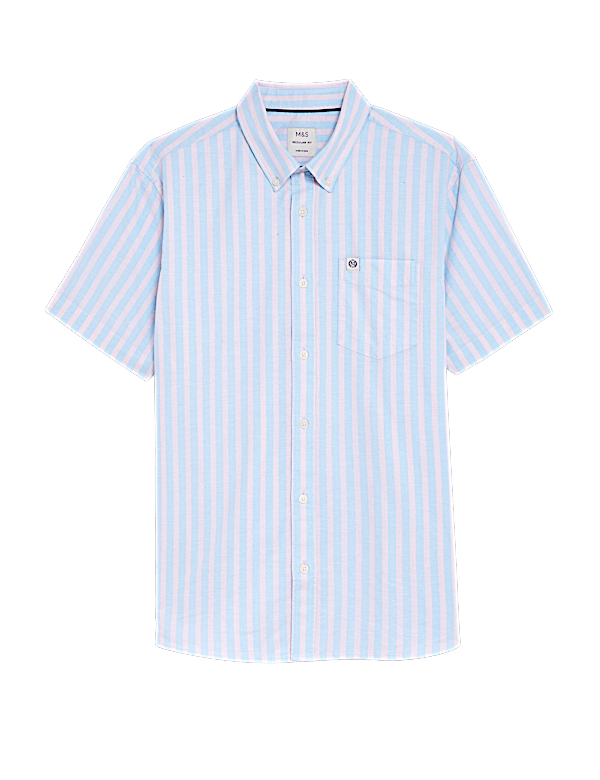 Pure Cotton Striped Oxford Shirt