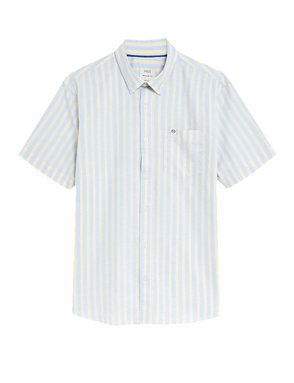 Pure Cotton Striped Oxford Shirt