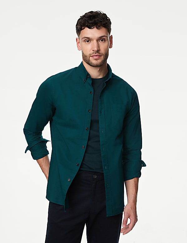 Easy Iron Pure Cotton Oxford Shirt