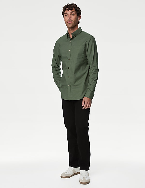 Easy Iron Pure Cotton Oxford Shirt