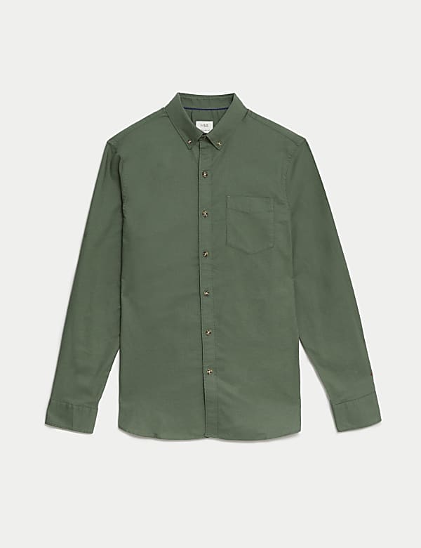 Easy Iron Pure Cotton Oxford Shirt - ES