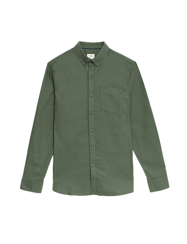 Easy Iron Pure Cotton Oxford Shirt