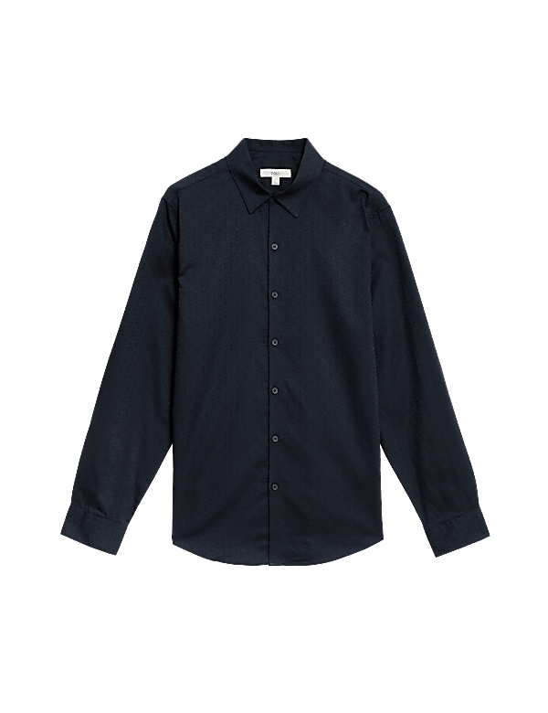 Pure Cotton Diamond Print Shirt