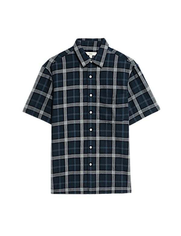 Regular Fit Pure Cotton Check Shirt