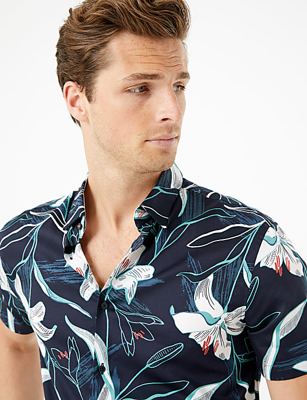Pure Cotton Floral Shirt