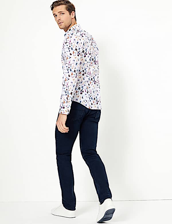 Cotton Watercolour Print Shirt