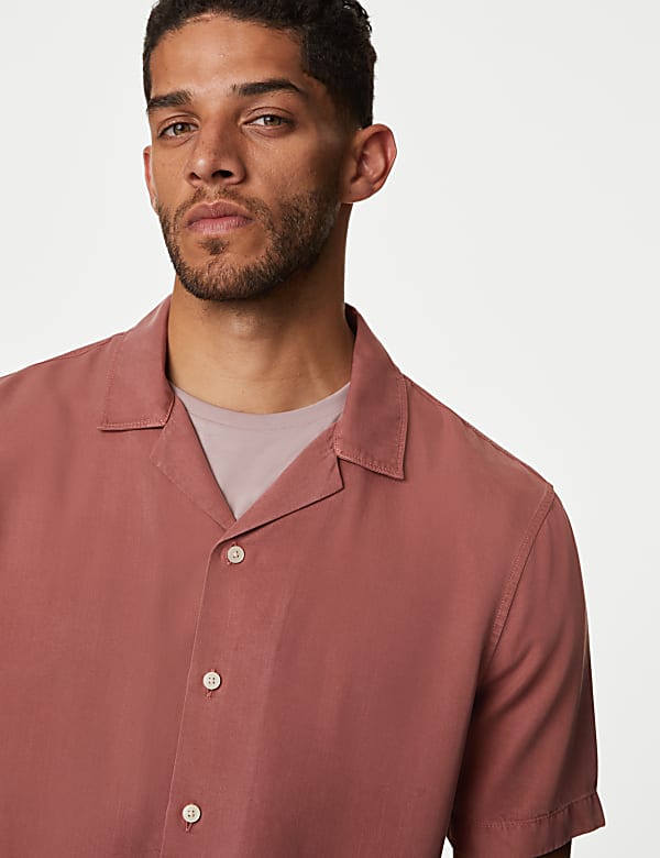 Soft Touch Pure Lyocell Cuban Collar Shirt