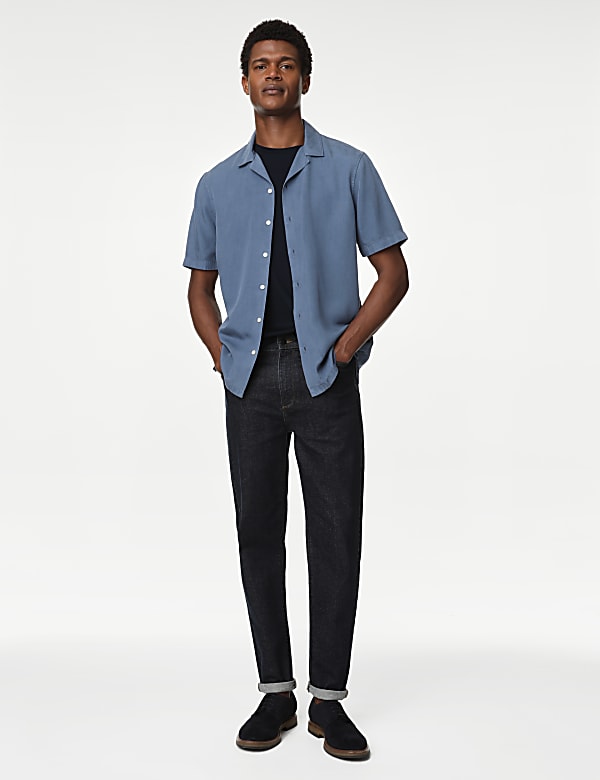 Soft Touch Pure Lyocell Cuban Collar Shirt
