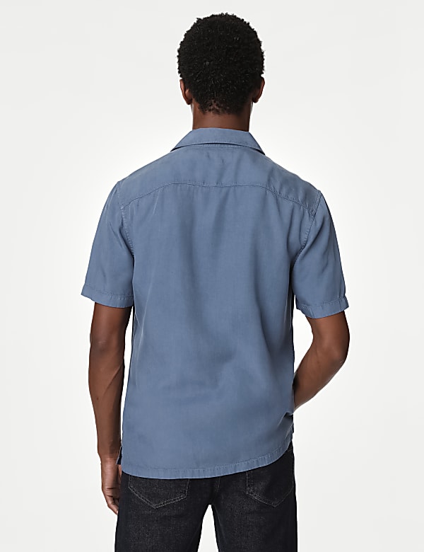 Soft Touch Pure Lyocell Cuban Collar Shirt