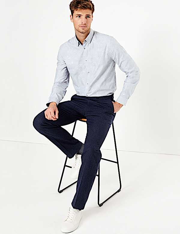 Pure Cotton Floral Print Shirt