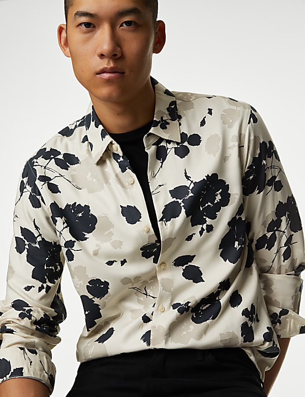 Floral Printed Shirt - HU