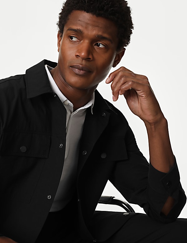 Pure Cotton Overshirt with Stormwear™ - HU