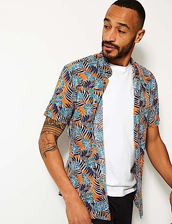Cotton Rich Printed Shirt