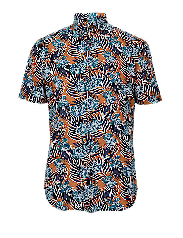 Cotton Rich Printed Shirt