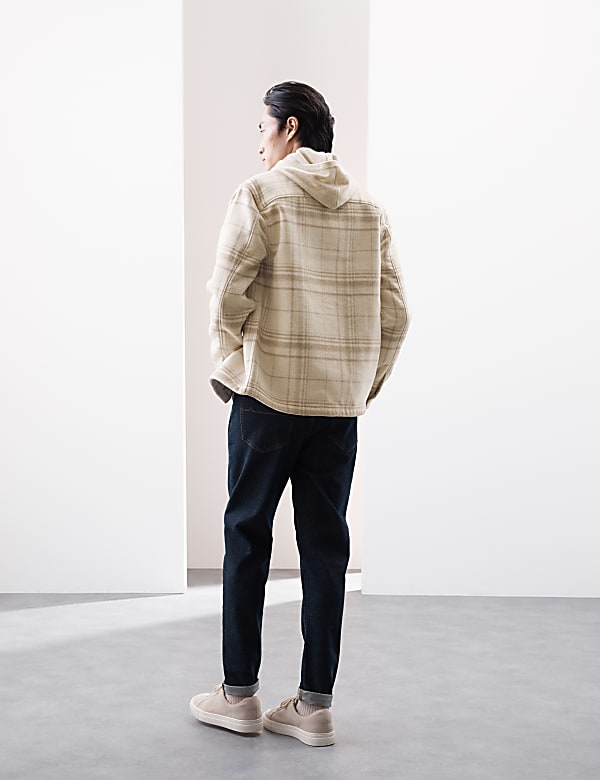 Checked Double Faced Overshirt With Wool - NL