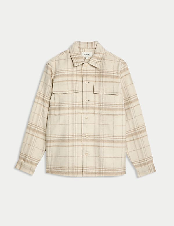 Checked Double Faced Overshirt With Wool - NL