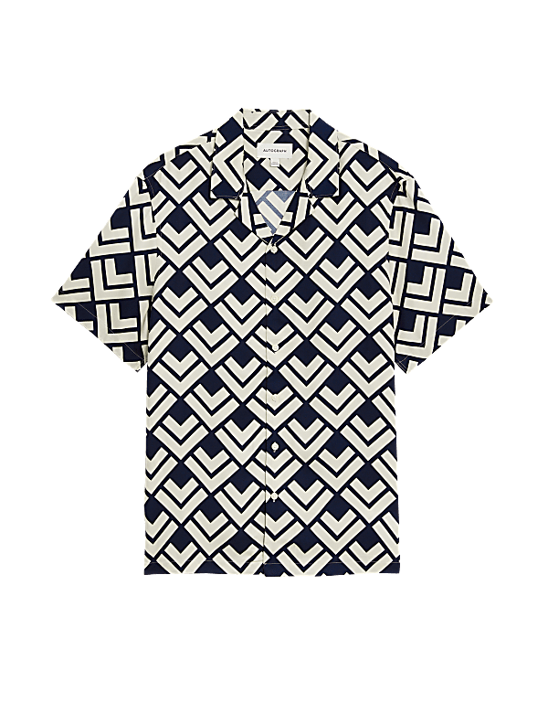 Twill Cuban Collar Shirt