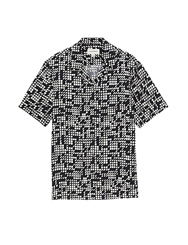 Twill Cuban Collar Shirt