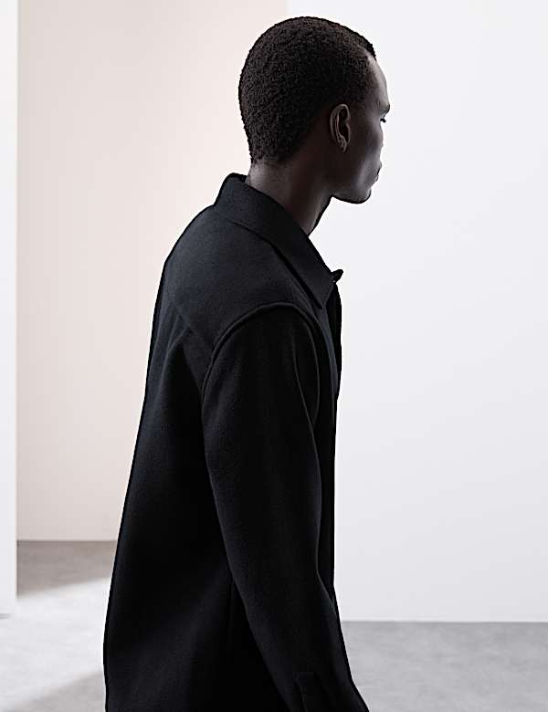 Wool Blend Overhead Shirt