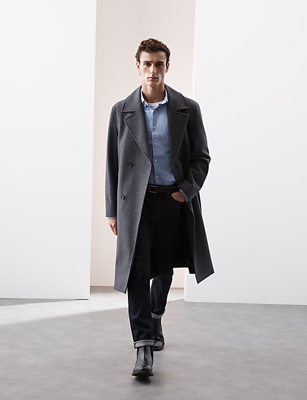 Slim Fit Cotton Rich Oxford Shirt - LU