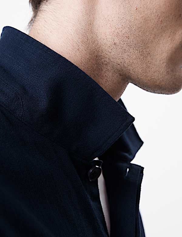 Surchemise en coton m&eacute;lang&eacute; lin - FR