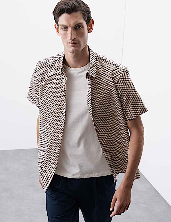 Geometric Print Shirt