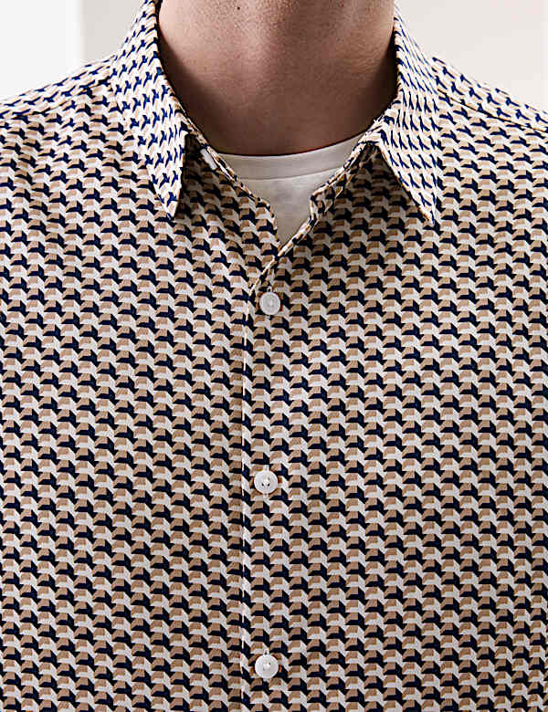 Geometric Print Shirt