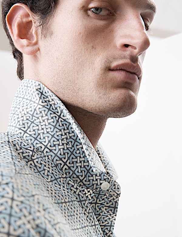 Geometric Print Shirt