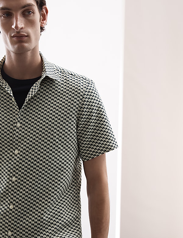 Geometric Print Shirt