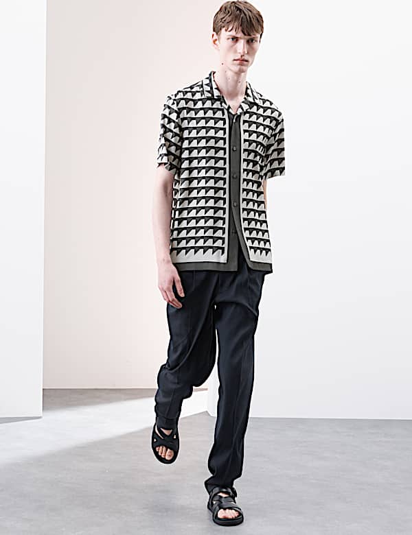 Regular Fit Geometric Print Shirt