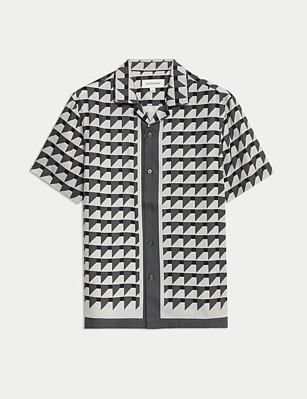 Regular Fit Geometric Print Shirt