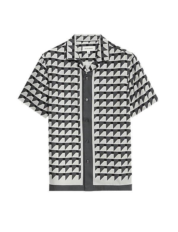 Regular Fit Geometric Print Shirt