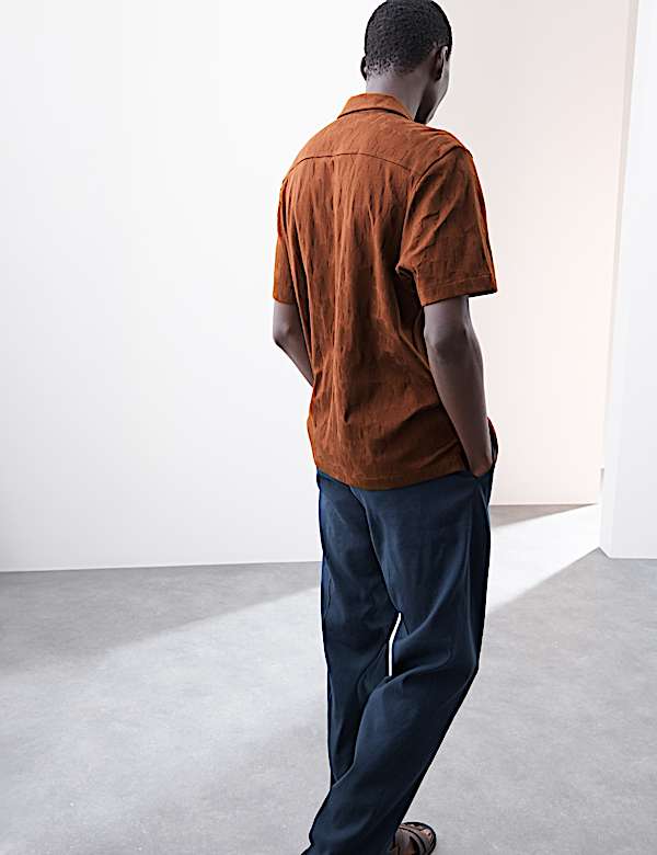 Pure Cotton Textured Shirt