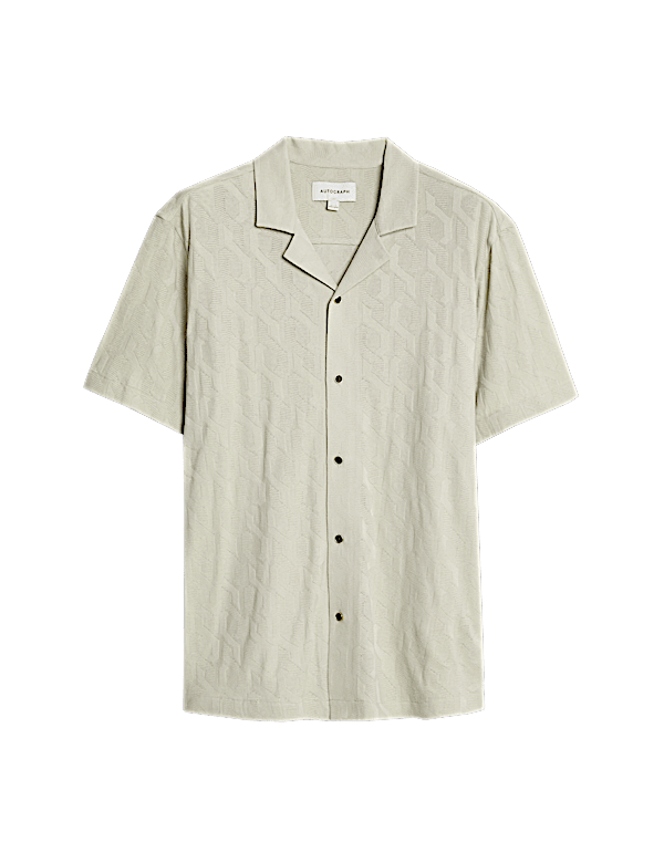 Pure Cotton Textured Shirt