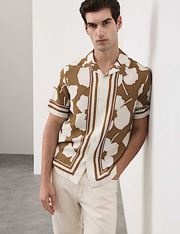 Floral Short Sleeve Shirt - MV