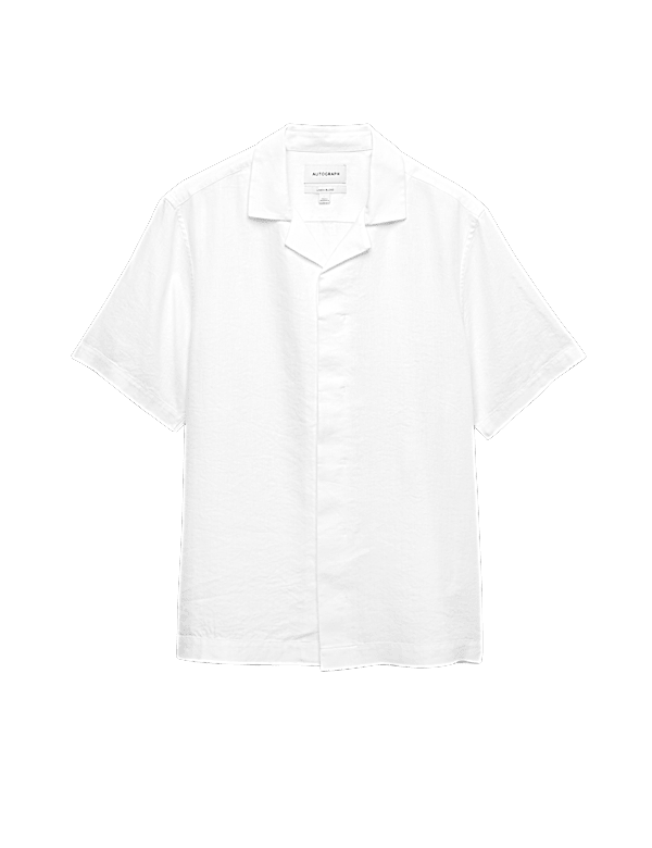 Linen Blend Short Sleeve Shirt