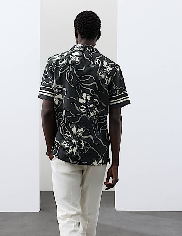 Floral Short Sleeve Shirt - VN
