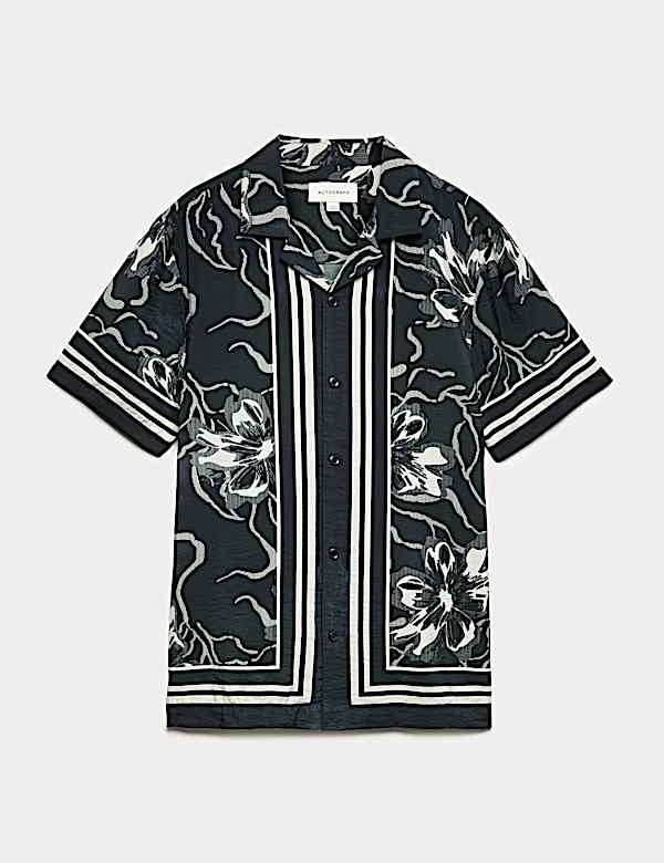 Floral Short Sleeve Shirt - VN