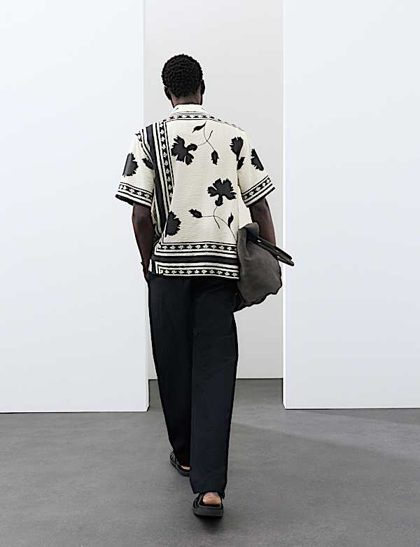 Floral Short Sleeve Shirt - VN