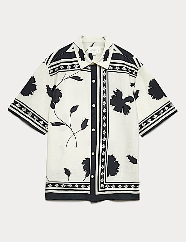 Floral Short Sleeve Shirt - GR