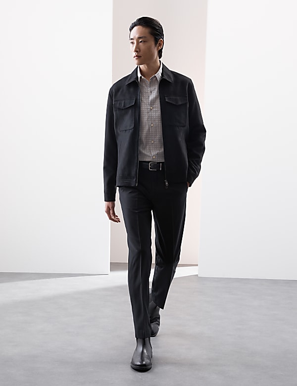 Pure Cotton Jacquard Shirt