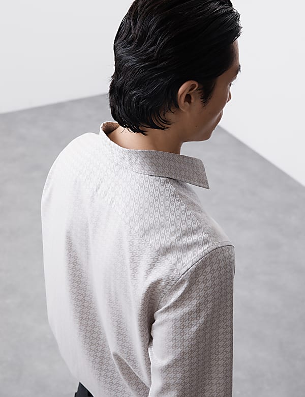 Pure Cotton Jacquard Shirt