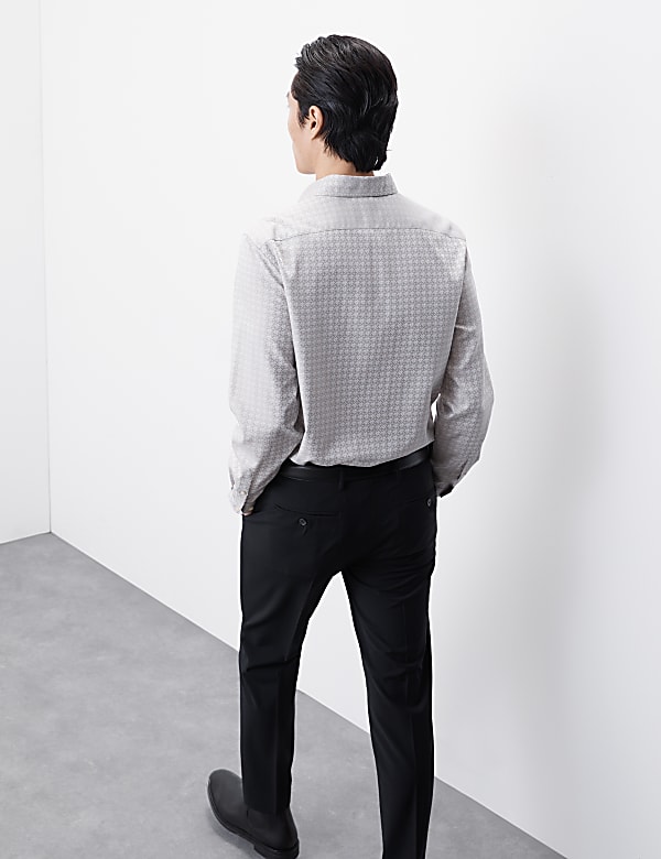Pure Cotton Jacquard Shirt