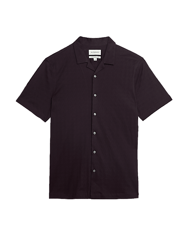 Pure Cotton Cuban Collar Shirt