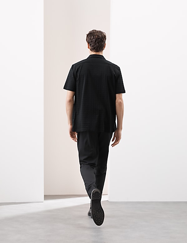Pure Cotton Cuban Collar Shirt